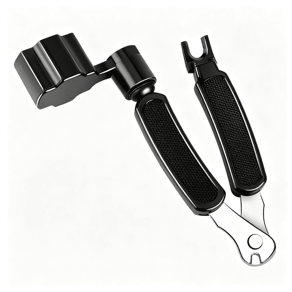 SEPTRIO Guitar String Winder Cutter Pin Puller - 3 in 1 Multifunctional Guitar Maintenance Tool/String Peg Winder + String Cutter + Pin Puller Instrument Accessories (Style-A)
