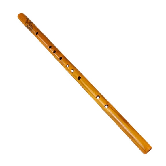 SEPTRIO Handmade Bamboo Flute, Traditional Artisanal Woodwind Instrument with Warm Tone, Elegant Asian Flute for Beginners, Practice, Performance, and Recording