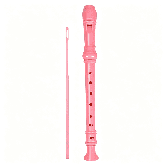 SEPTRIO Professional German Style 8-Hole C Key Soprano Recorder for Kids &Amp; Beginners-Includes Cleaning Rod,Ideal for Students &Amp; School Band (Pink)