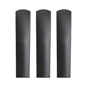 SEPTRIO Resin Plastic Reeds for Clarinet & Saxophone, 3-Pack Synthetic Reed for Soprano Alto Tenor, Durable Practice & Performance Accessory, Superior Tuning Control, Black