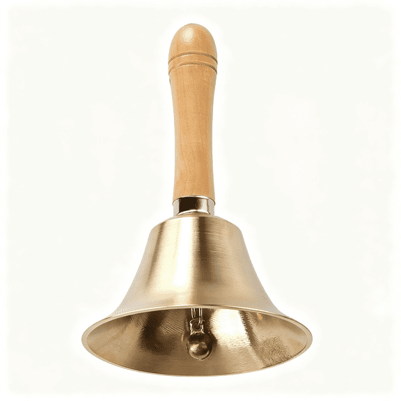SEPTRIO Super Loud Solid Brass Hand Call Bell Hand Bell