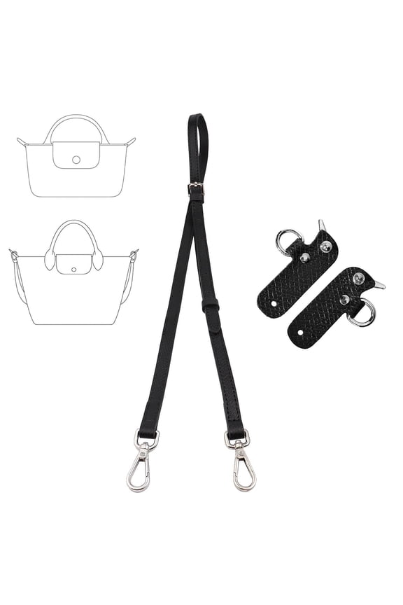 Replacement Purse Strap Kit, Adjustable Leather Crossbody Shoulder Strap for Women Mini Handbags