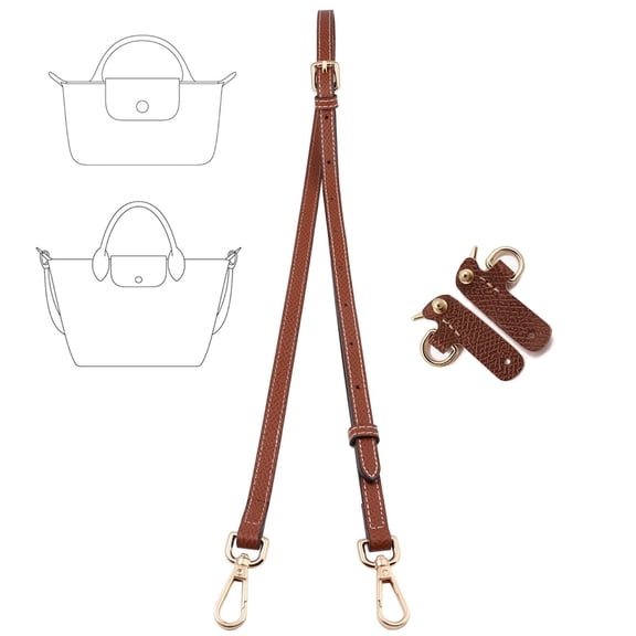 SEPYIQI Replacement Purse Strap Kit ,Leather Crossbody Shoulder Strap, Adjustable Conversion Kit for Women Mini Handbag.