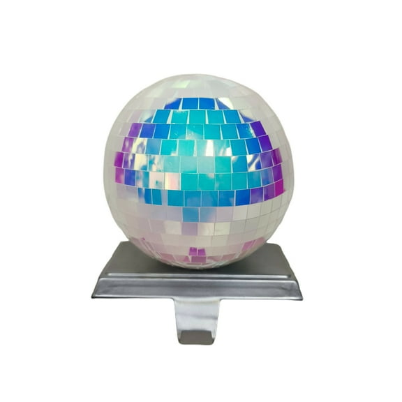 Iridescent Disco Ball Christmas Stocking Holder, 6.5", by Holiday Time