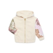 365 Kids From Garanimals Girls Sequin Hoodie, Sizes 4-10