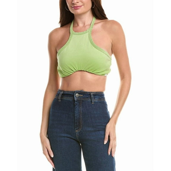 SER.O.YA womens Nellie Halter Tank Top, m, Green