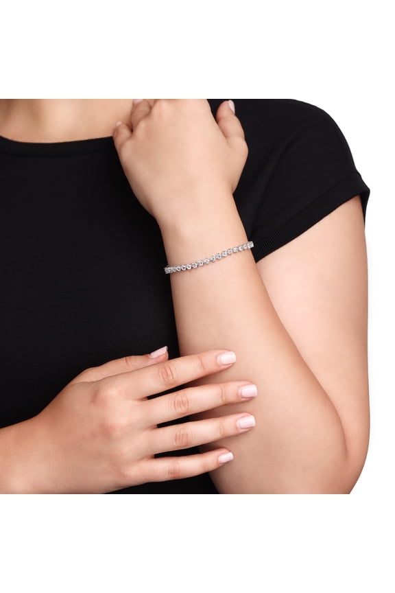 SERAFINA Lab White Sapphire Tennis Bracelet