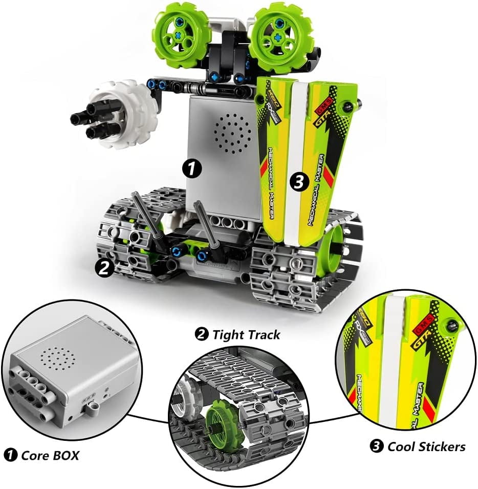 SERANO RC Car Building Kit RC Tracked Car 3 in 1 Building Kit, STEM Toys, Fun, Educational