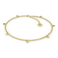 thumbnail image 1 of SERASAR 18k Gold plated 925 Sterling Silver Anklet "Coin" with Gift Box, 1 of 3