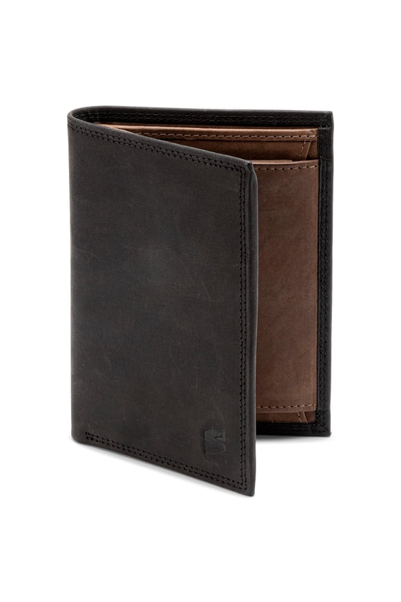 | Men's Leather Wallet [Vintage] with RFID Protection | Black | Real leather | 12 card slots | Including GiftBox | Great gift idea | Men's Leather Wallet | Men Wallet