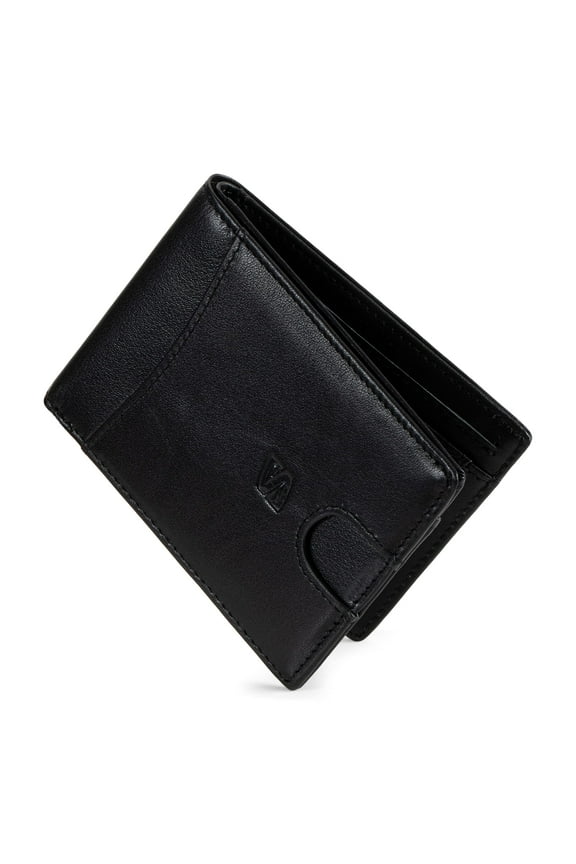 Premium Genuine Leather Card Wallet for Men in Black | 11 Card Slots | RFID Protection | Inclusive Gift Box | Great Gift Idea