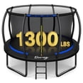 thumbnail image 1 of SERAY 12ft Outdoor Trampoline with Safety Enclosure Net, Ladder and Rust-Resistant Frame, ASTM Certified Backyard Trampoline for Kids and Adults, 1 of 10