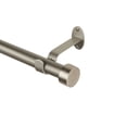 thumbnail image 1 of Elrene Home Fashions Serena Single Curtain Rod with Contemporary Cap Finial, Antique Pewter, 48" x 86", 1 of 8