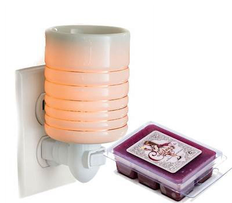 SERENITY Pluggable Fragrance Warmer Gift Set with Courtneys Wax Melt