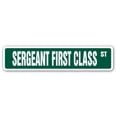 thumbnail image 1 of SERGEANT FIRST CLASS Street Sign US Marines Army SFC military | Indoor/Outdoor |  36" Wide, 1 of 5