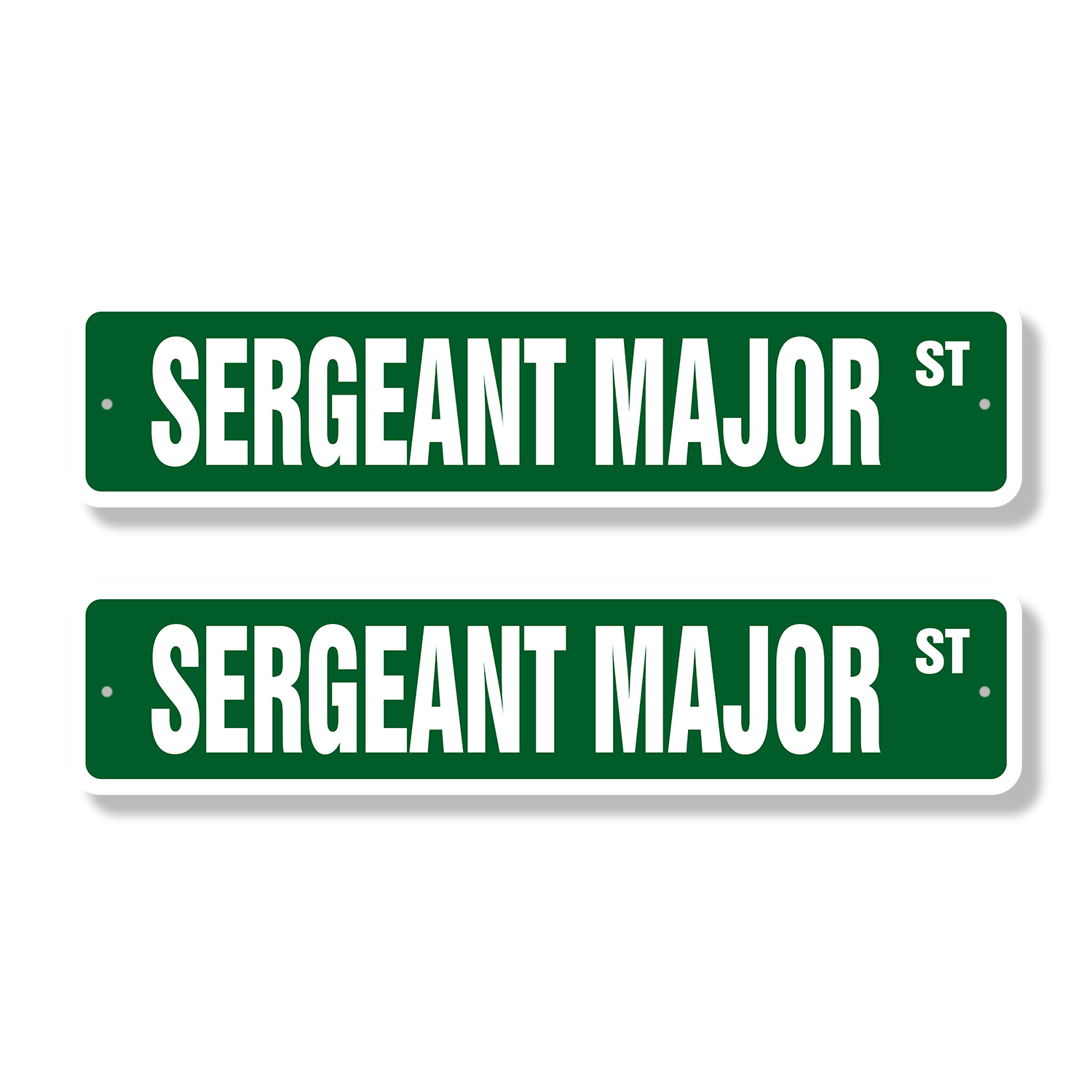 SERGEANT MAJOR Classic Street Sign (2 Pack) US Marine Army military Top ...