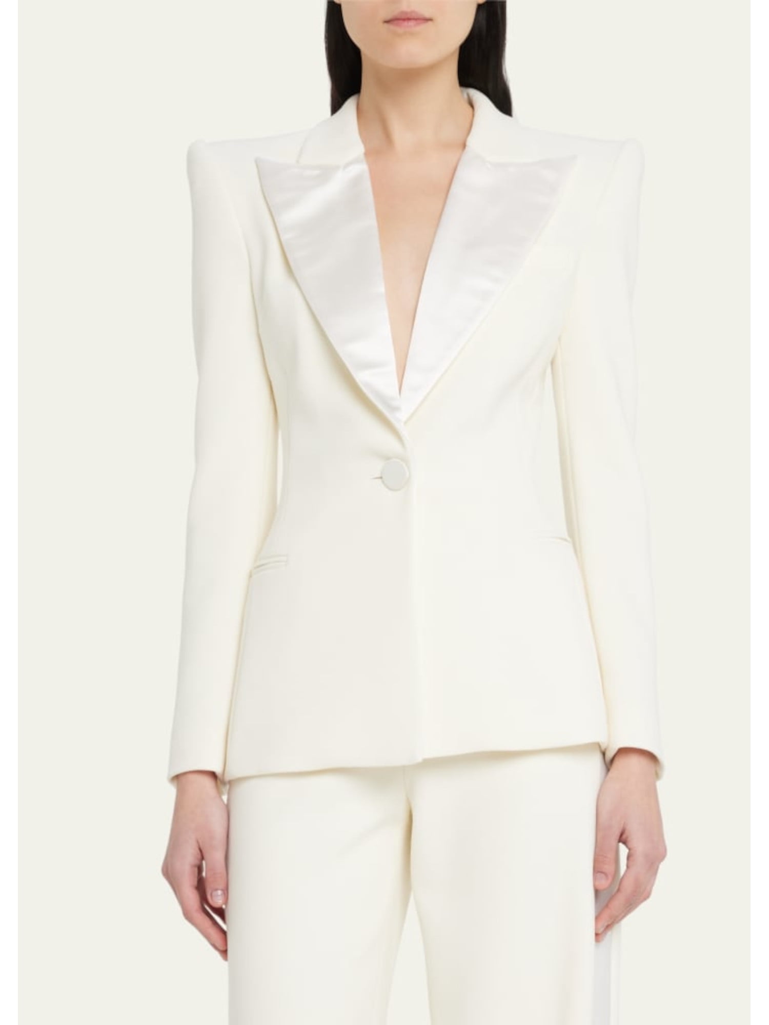 Ladies white tuxedo jacket new arrivals