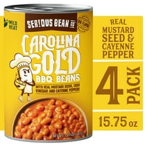 SERIOUS BEAN CO Carolina Gold BBQ Beans, Mild Heat, 15.75 oz, 4 Cans