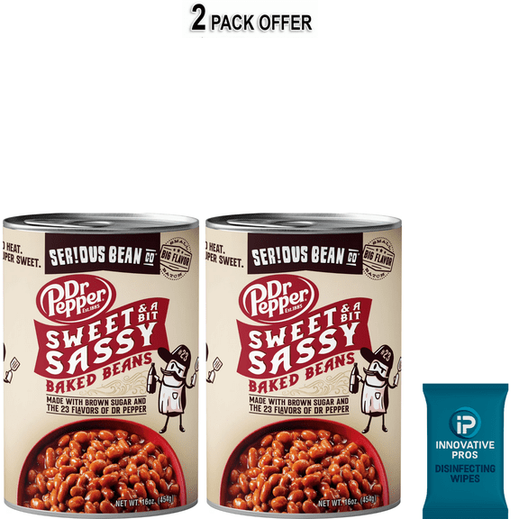 SERIOUS Bean Co Sweet and a Bit Sassy Dr Pepper Baked Beans, 16 Oz Can