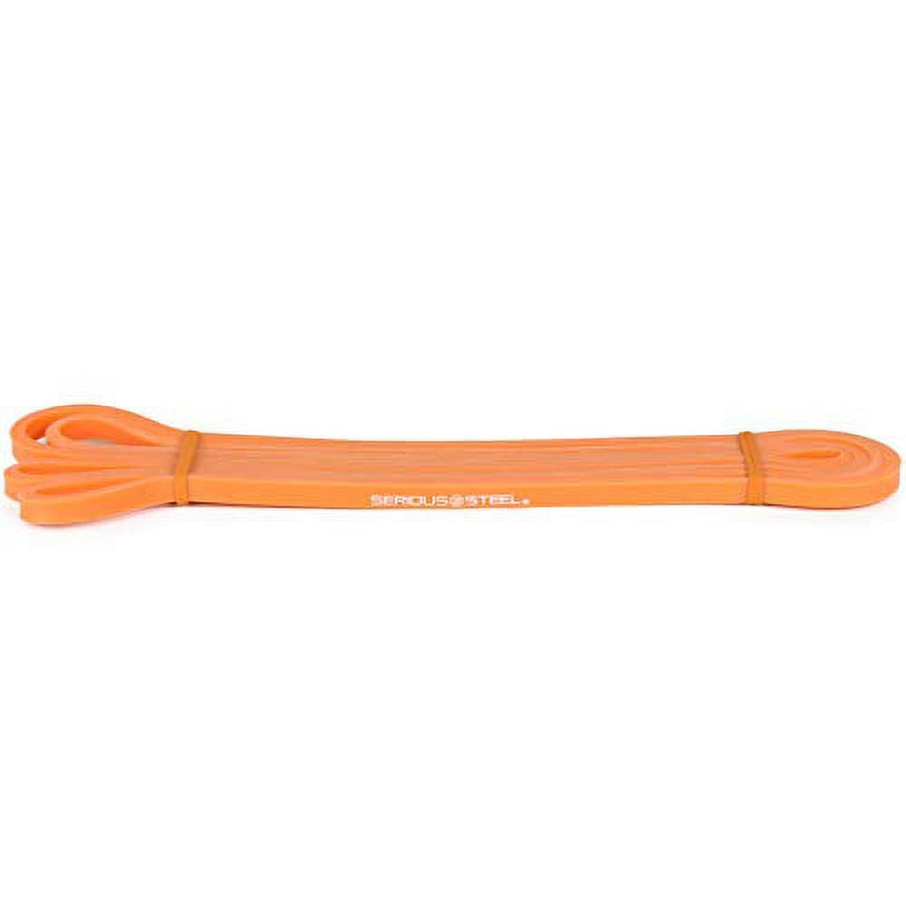 SERIOUS STEEL FITNESS Assisted 41 Pull Up Band Resistance Stretch Band Powerlifting Band Pull up Assist Loop Band 0 Orange Single Band Walmart Business Supplies