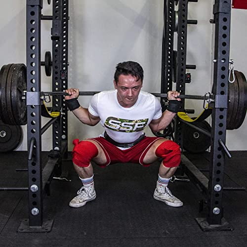 SERIOUS STEEL FITNESS Powerlifting Knee Wraps (Regular or Heavy Knee Wrap) (Sold as Pair)