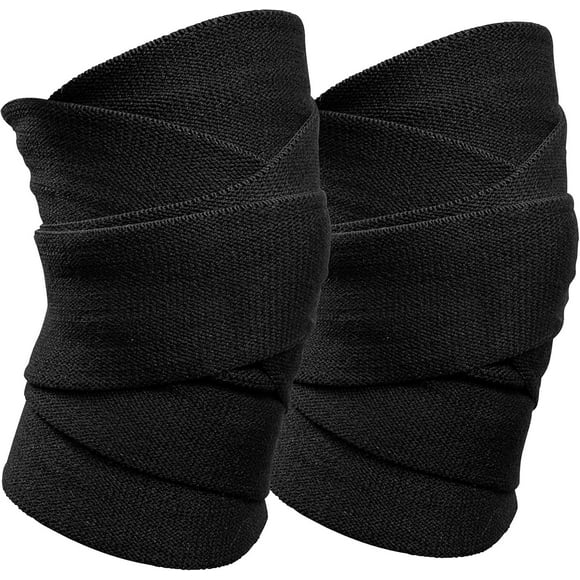 SERIOUS STEEL FITNESS Powerlifting Knee Wraps (Regular or Heavy Knee Wrap) (Sold as Pair)