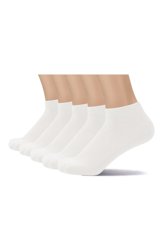 Thin Viscose Bamboo Low Cut Ankle Socks Men Breathable Sock Comfort Cool Softy Lightweight Sock 5 Paris (White, Large)