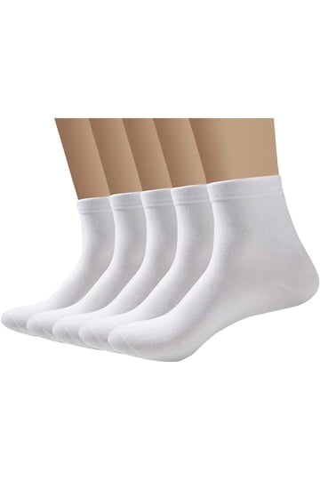 mens white silk dress socks Knee-high No. 4 - Pure Silk (White)