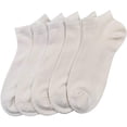 thumbnail image 1 of SERISIMPLE Women Viscose Bamboo Ankle Socks Low Cut Thin Sock Lightweight Pastal Color Soft Sock 5 Pairs (Off White, Medium), 1 of 6