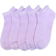 thumbnail image 1 of SERISIMPLE Women Viscose Bamboo Ankle Socks Low Cut Thin Sock Lightweight Pastal Color Soft Sock 5 Pairs (Purple, Large), 1 of 6