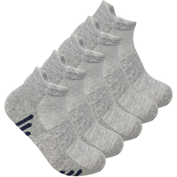 SERISIMPLE Women Thin Mesh Bamboo Ankle Breathable Sock Summer Low-Cut Socks 5 Pairs (Navy, Medium)