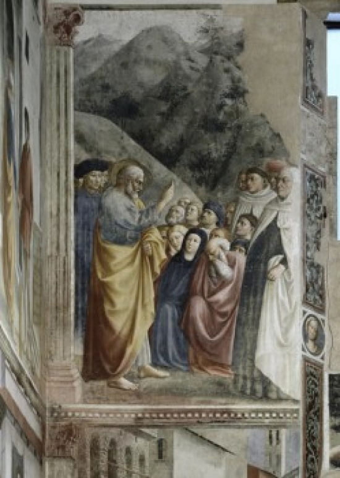 SERMON OF SAINT PETER Masolino da Panicale 1383 d1440 Italian Canvas Art - Masolino da Panicale (18 x 24)