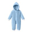SEROYE Boys Girls Rompers Sherpa Fleece Hooded Pointed Hood 2 Way Full ...