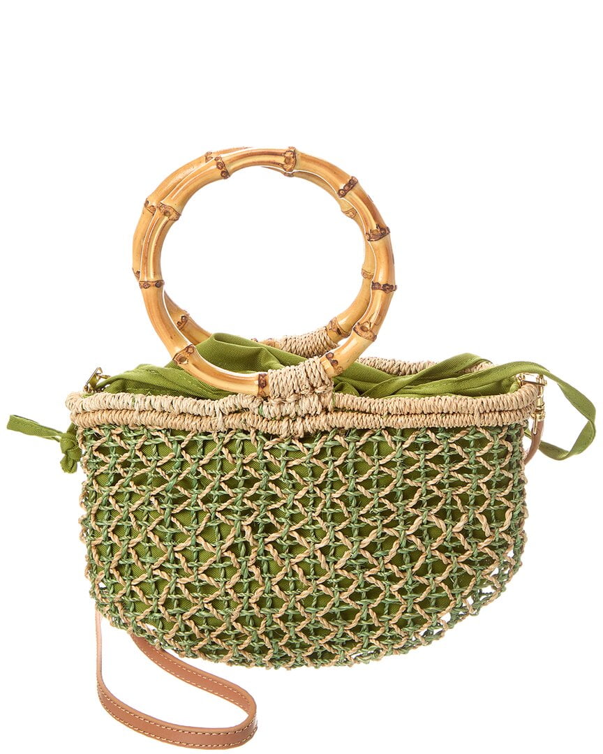 【先行販売】SERPUI(セルプイマリー) フラワーかごバッグ 送料込 SERPUI Marie Clutch, Green - Walmart Business Supplies