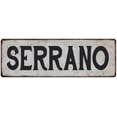 thumbnail image 1 of SERRANO Vintage Look Rustic Chic Metal Sign 6x18 106180036734, 1 of 1