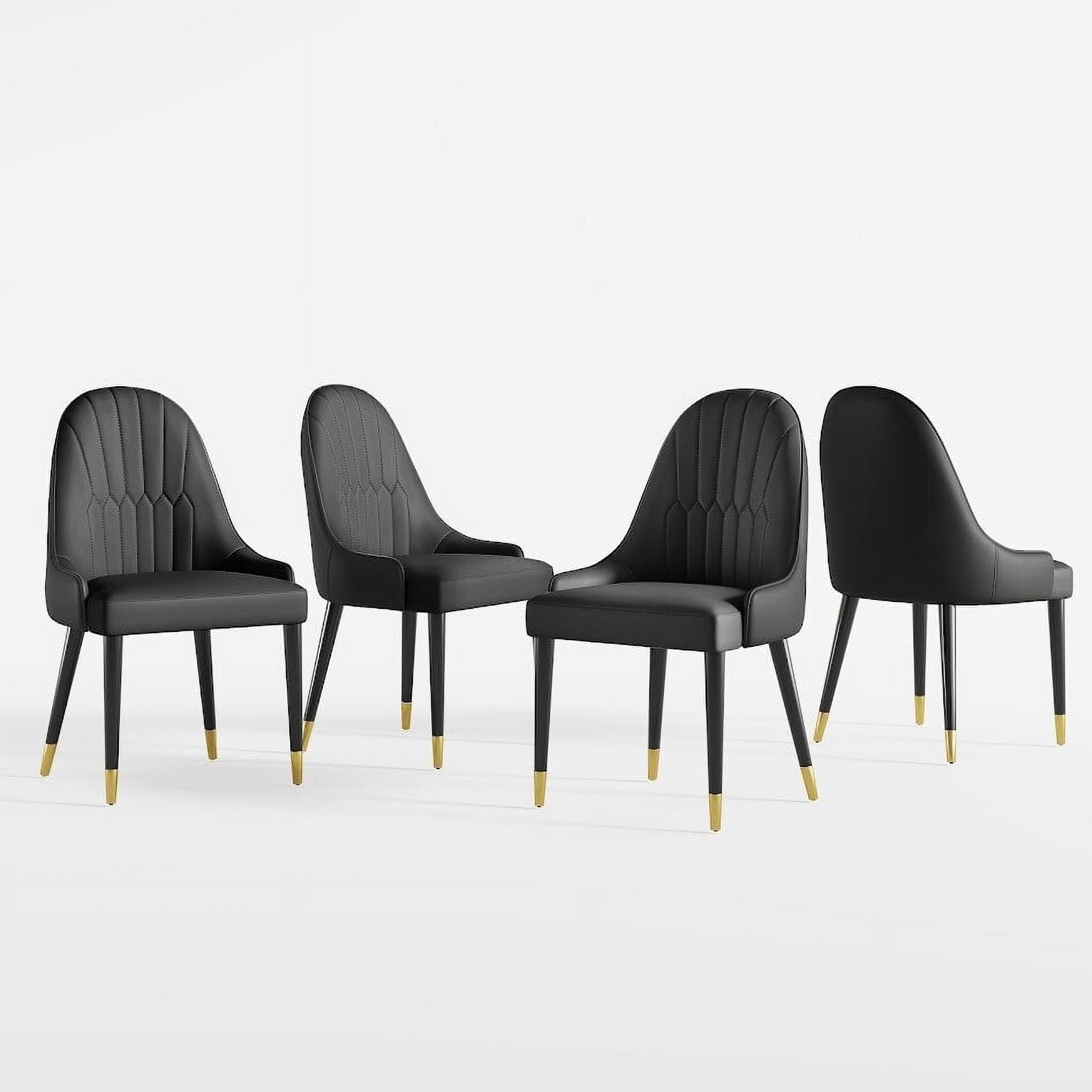 SERRINIA Dining Chairs Faux Leather Upholstered, Accent Home Office ...