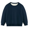 thumbnail image 1 of SERTG Big Kids Lined Sweater Long Sleeve Mock Neck Fall Winter Solid Color Knit Layer Top for Boys and Girls 3-14 Years(Navy,6-7 Years), 1 of 6