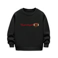 thumbnail image 1 of SERTG Children Fleece Lined Long Sleeve Round Neck Pullover Top Casual Comfortable Shirt for Boys and Girls 2-12 Years(Black,7 Years), 1 of 5