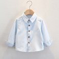 thumbnail image 1 of SERTG Children's Button Down Plaid Shirt – Short Sleeve Casual Tops with Classic Collar Child Child Spring Autumn Fashion Blouse(Blue#9,8-9 Years), 1 of 3