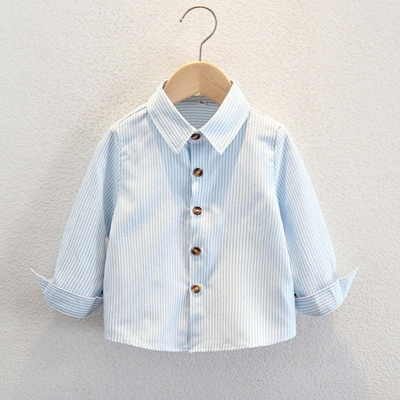 SERTG Children's Button Down Plaid Shirt – Short Sleeve Casual Tops with Classic Collar Child Child Spring Autumn Fashion Blouse(Blue#9,8-9 Years)