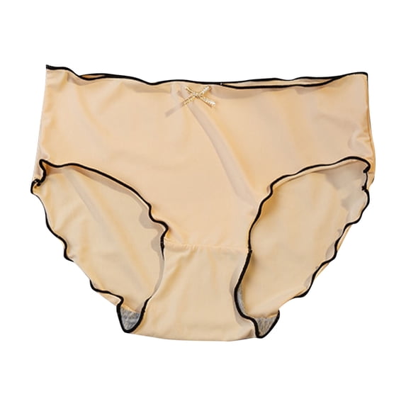 SERTG Girls Cotton Mid Waist Seamless Underwear Thin Kids Summer Comfort Everyday School Activities Breathable Briefs