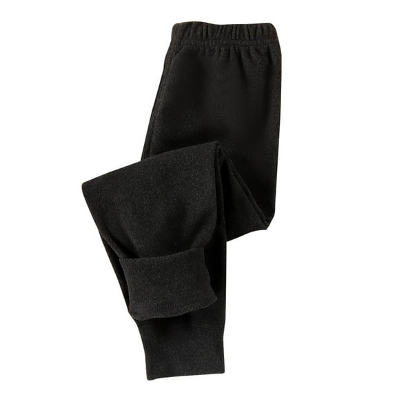 SERTG Girls' Winter Solid Color Pants Soft Lattice Pattern Thick Pants with Elastic Waist and Leg Beating Pants for Children 1-11 Years(Dark Gray,8-9 Years)