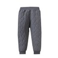 thumbnail image 1 of SERTG Girls' Winter Solid Color Pants Soft Lattice Pattern Thick Pants with Elastic Waist and Leg Beating Pants for Children 1-15 Years(Dark Gray,3-4 Years), 1 of 6