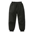 thumbnail image 1 of SERTG Kids Fashion Fall Winter Pants Soft Waterproof Warm and Thick Pants Casual Long Pants for Children 4-15 Years(Black#2,5 Years), 1 of 5