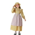 thumbnail image 1 of SERTG Kids Formal Long Sleeve Maid Dress Turn Down Collar Fall Winter Princess Party Dress for Children 5-14 Years(Yellow,7 Years), 1 of 9