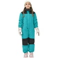 thumbnail image 1 of SERTG Kids One-Piece Ski Suit Set Waterproof Windproof Thermal Insulated Winter Snow Play Fleece-Lined Warm Outdoor Snowsuit Coat and Jumpsuit Set(Light Blue,4-5 Years), 1 of 8