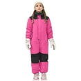 thumbnail image 1 of SERTG Kids One-Piece Ski Suit Set Waterproof Windproof Thermal Insulated Winter Snow Play Fleece-Lined Warm Outdoor Snowsuit Coat and Jumpsuit Set(Pink,3-4 Years), 1 of 8