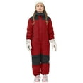 thumbnail image 1 of SERTG Kids One-Piece Ski Suit Set Waterproof Windproof Thermal Insulated Winter Snow Play Fleece-Lined Warm Outdoor Snowsuit Coat and Jumpsuit Set(Red,1-2 Years), 1 of 8
