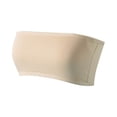 thumbnail image 1 of SERTG Kids Strapless Bra Unpadded Stretch Cotton Seamless Solid Color Comfort Casual Fit Wear Support Undergarment Girls Tube Top(Beige,10-12 Years), 1 of 4