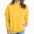 thumbnail image 1 of SERTG Kids Winter Hooded Tops Fashion Casual Solid Color Tops Long Sleeved Round Neck Hoodie Top for Boys and Girls 2-13 Years(Yellow,3-4 Years), 1 of 3